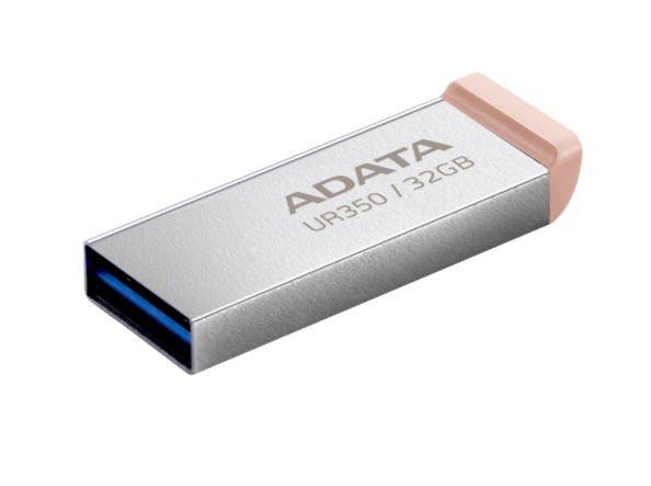 Флеш Диск A-Data 32GB UR350 UR350-32G-RSR/BG USB3.2 серебристый/коричневый