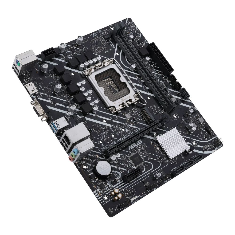 Материнская плата Asus PRIME H610M-K D4 Soc-1700 Intel H610 2xDDR4 mATX AC`97 8ch(7.1) GbLAN+VGA+HDM