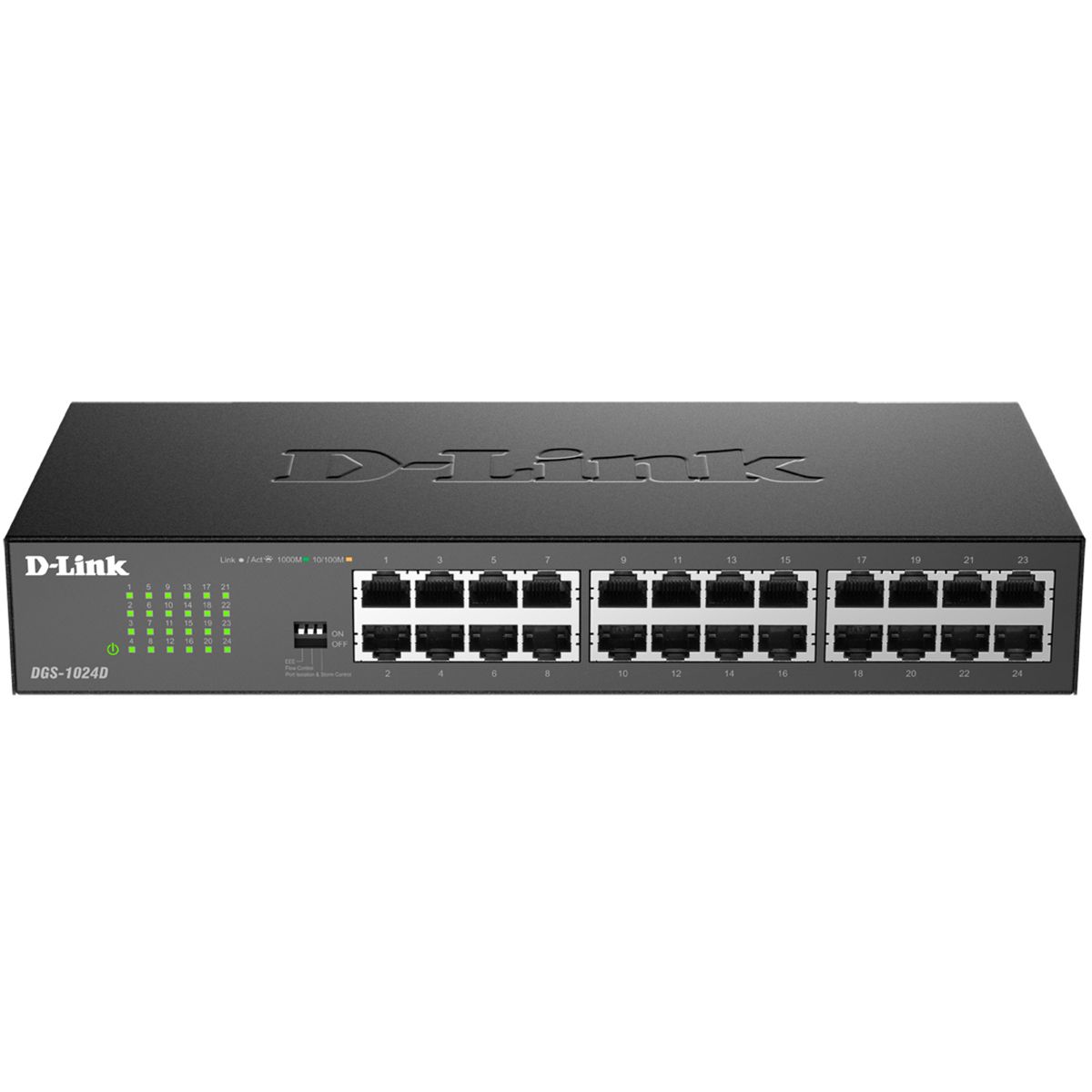 Коммутатор D-Link DGS-1024D DGS-1024D/J1A (L2) 24x1Гбит/с неуправляемый