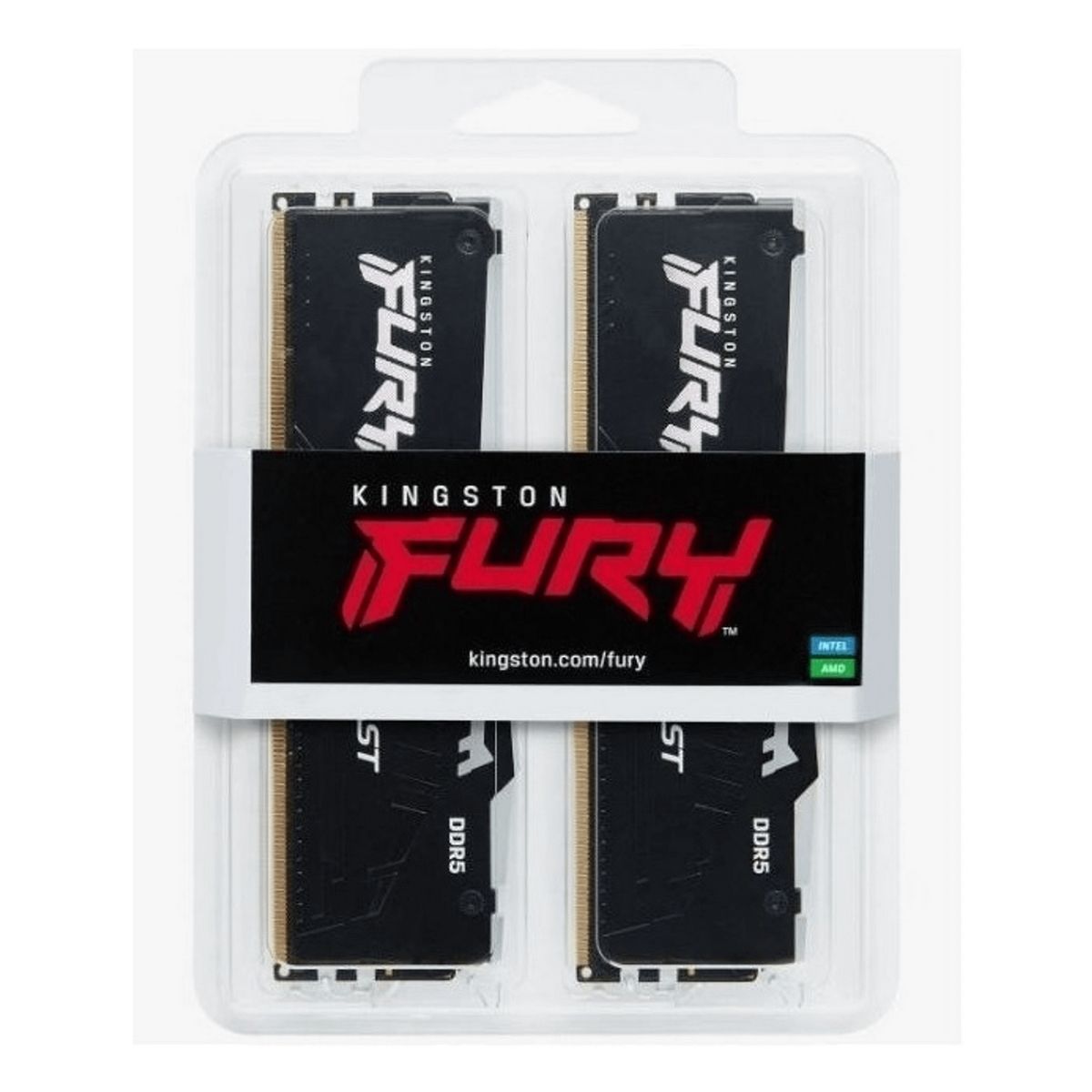 Память DDR5 2x16GB 6000MHz Kingston KF560C36BBE2AK2-32 Fury Beast RGB RTL Gaming PC5-48000 CL36 DIMM