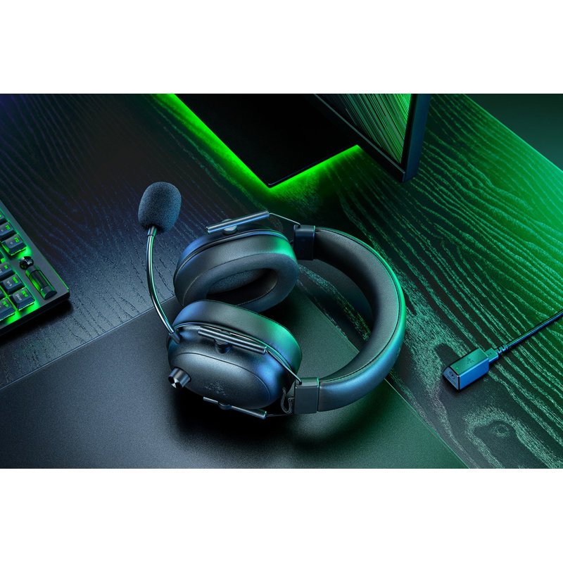Наушники с микрофоном Razer Blackshark V2 HyperSpeed черный мониторные BT/Radio оголовье (RZ04-04960