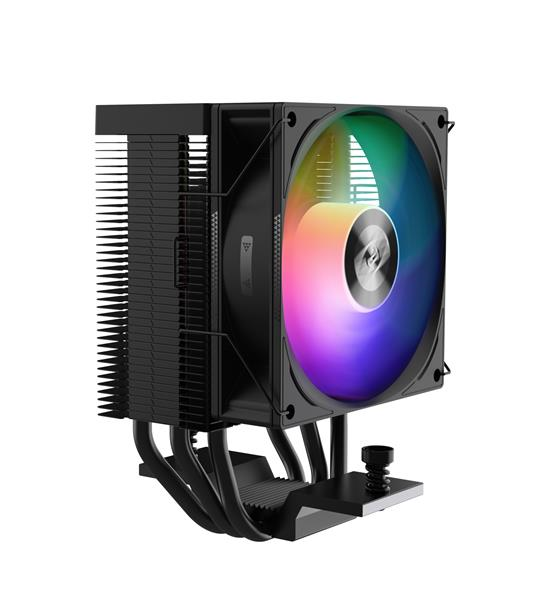 Устройство охлаждения(кулер) PcCooler R300 ARGB Soc-AM5/AM4/1200/1700/1851 черный 4-pin 18-30dB Al+C
