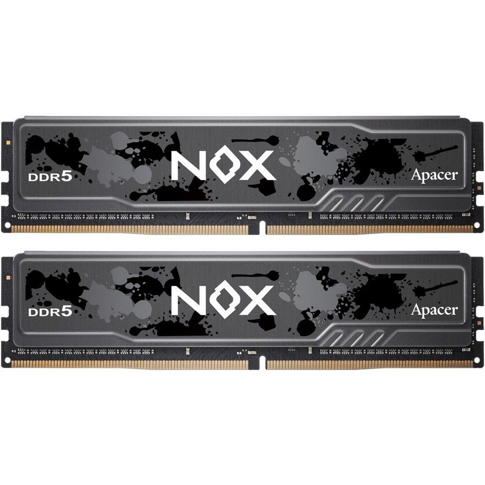Оперативная память Apacer  DDR5  32GB  6000MHz DIMM NOX Black Gaming Memory CL40 1.35V Kit (2x16GB) 