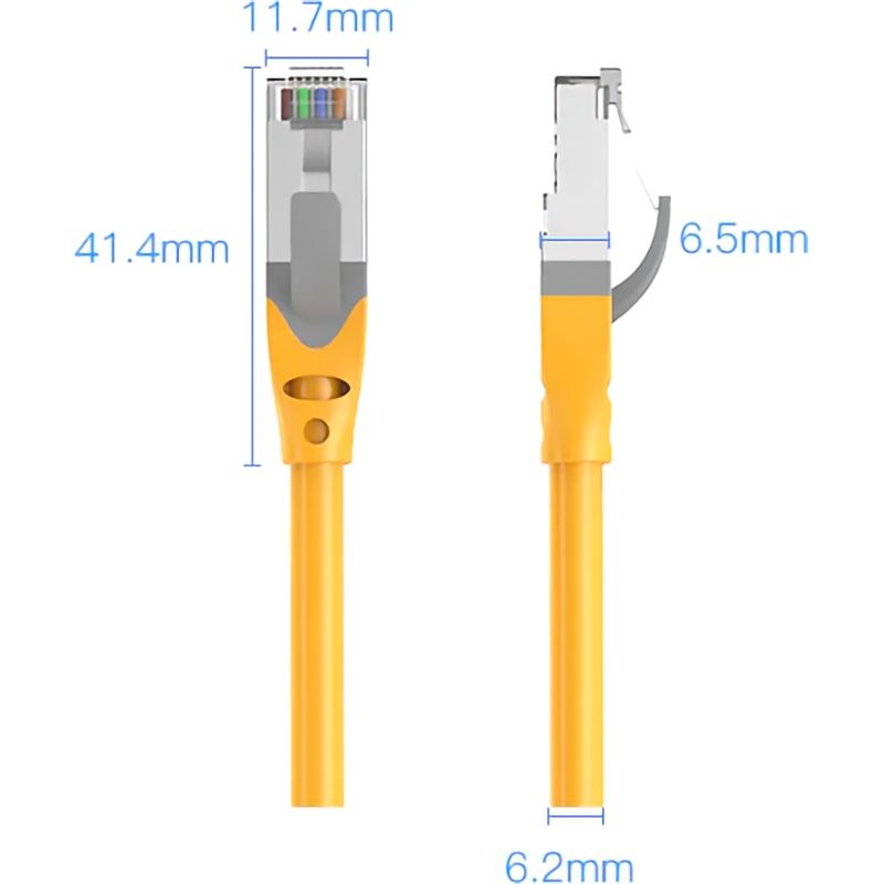 Vention IBHHF SFTP cat.6A, RJ45 - 1м. Серый