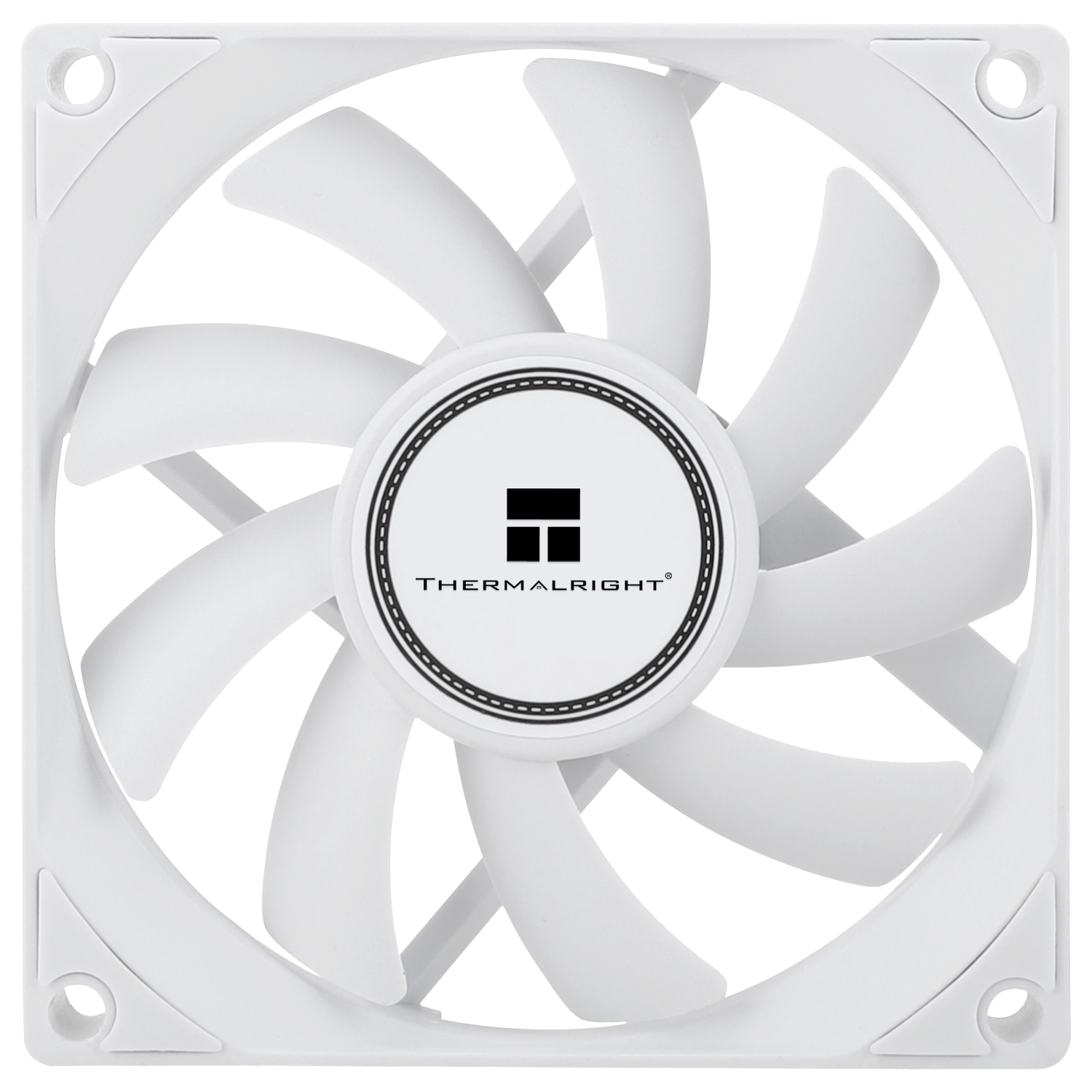 Вентилятор для корпуса THERMALRIGHT TL-8015W (80x80x15mm, 4-pin PWM, 28.4CFM, 23.3dBA, 2200RPM, White)