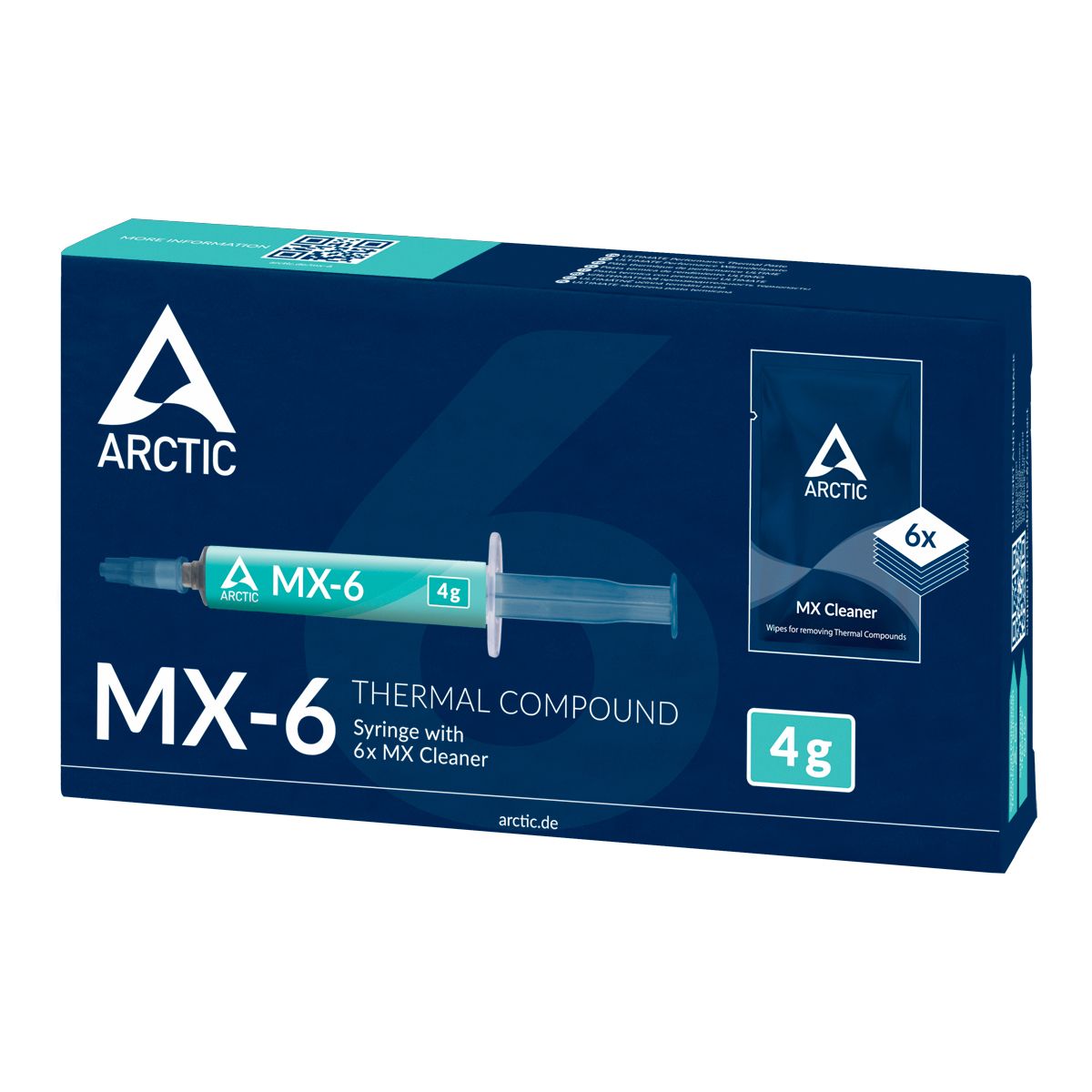 Термопаста MX-6 Thermal Compound 4-gramm with 6pcs MX Cleaner ACTCP00084A