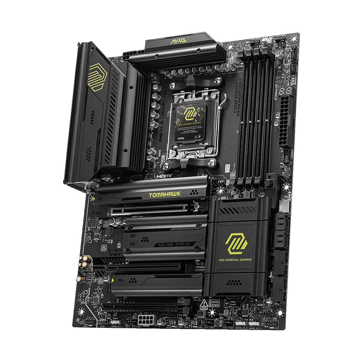 Материнская плата MSI MAG X870 TOMAHAWK WIFI X870, AM5, 4xDDR5, 3*PCIEx16, 4*M.2, 4*TypeC, 2*USB3.2G