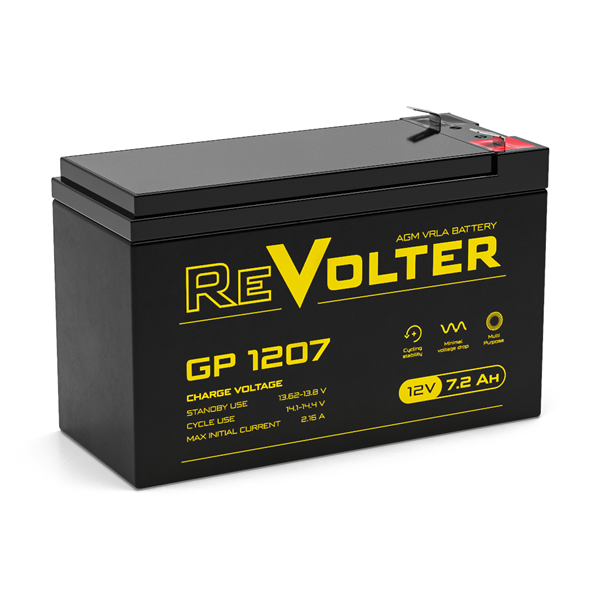 Аккумуляторная батарея универсальная Revolter GP 1207 (12V / 7.2Ah)