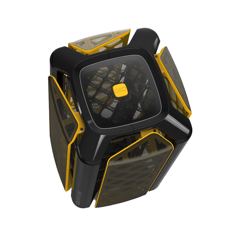 Корпус ПК без блока питания Geometric Future Model 2 The Ark, Mini-Tower, no fans, 3xUSB-A 3.0, 1xUS