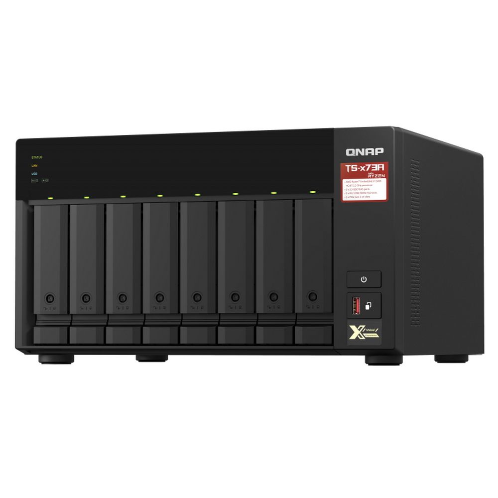 Сетевое хранилище NAS Qnap TS-873A-8G 8-bay настольный Ryzen V1500B