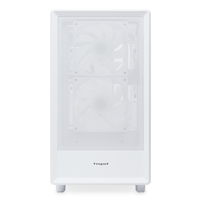 Корпус HSPD M310, Mesh Mini-tower, White, TG, 0.4 SPCC, 3x120mm ARGB mATX, mITX 180/280/160mm 1x2.5"