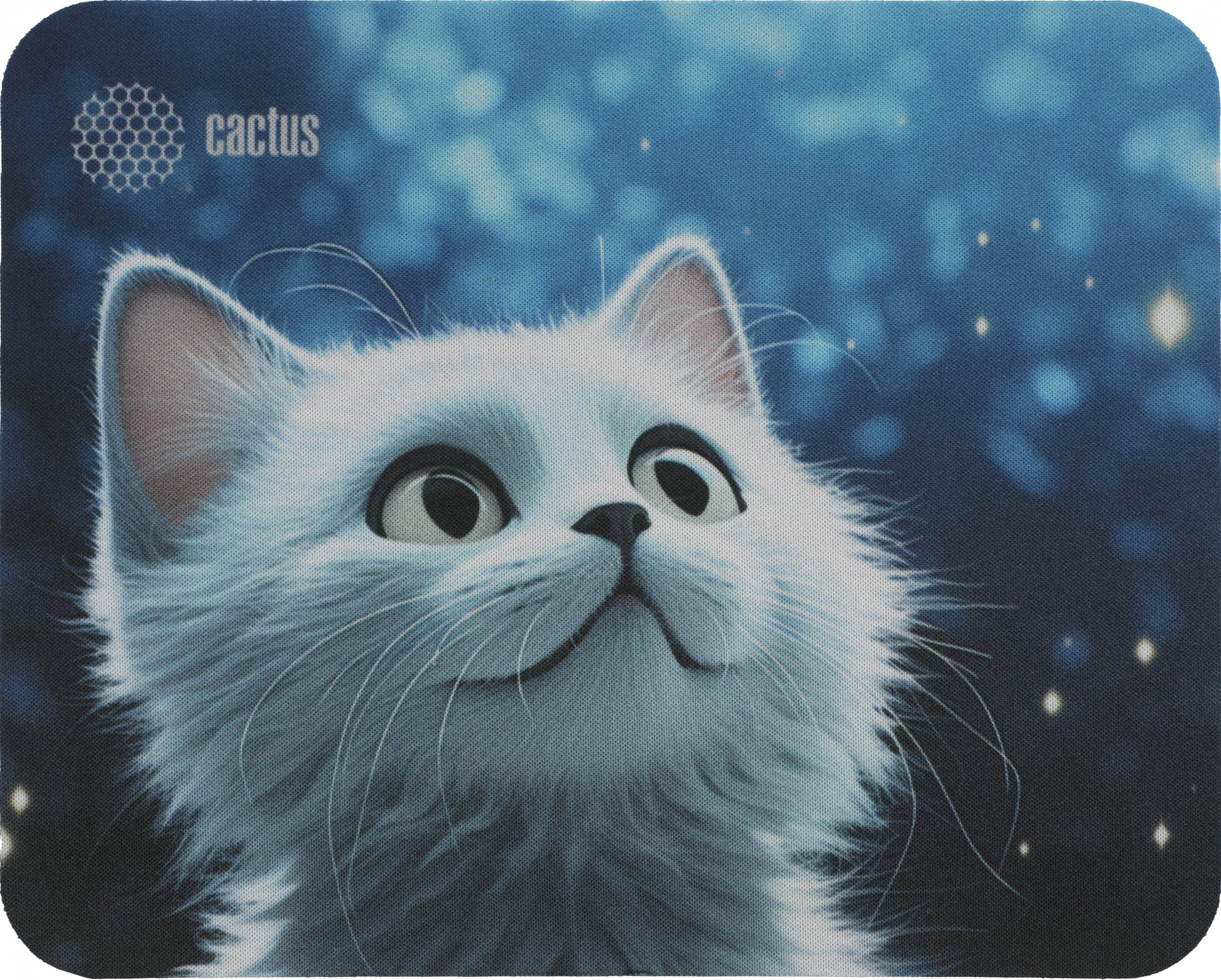 Коврик для мыши Cactus White Cat 220x180x2мм (CS-MPC-P06XS)