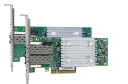 Сетевая карта Lenovo QLogic 16Gb Enhanced Gen5 FC Dual-port HBA, transivers no included, ATZC, 01CV7