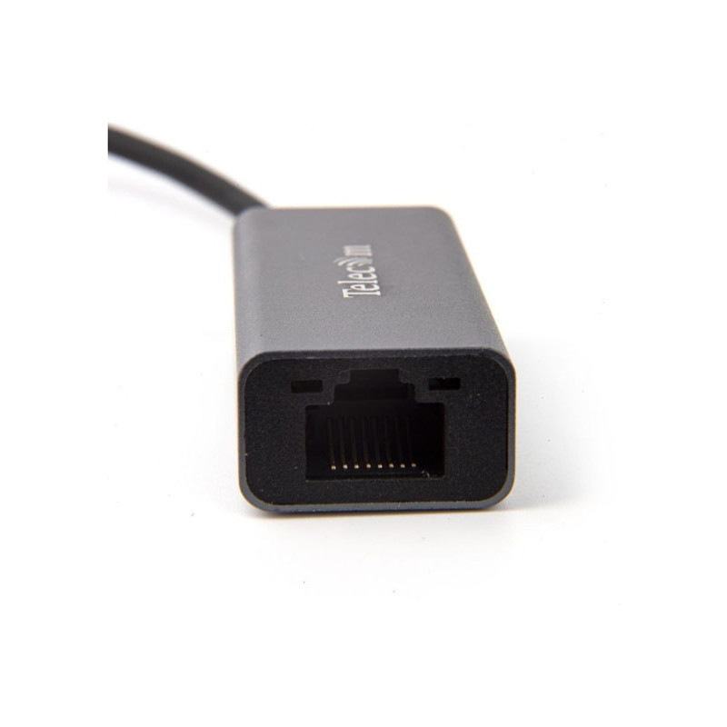 Кабель-переходник USB 3.0 (Am) --> LAN RJ-45 Ethernet 1000 Mbps, Aluminum Shell,Telecom <TU312M>