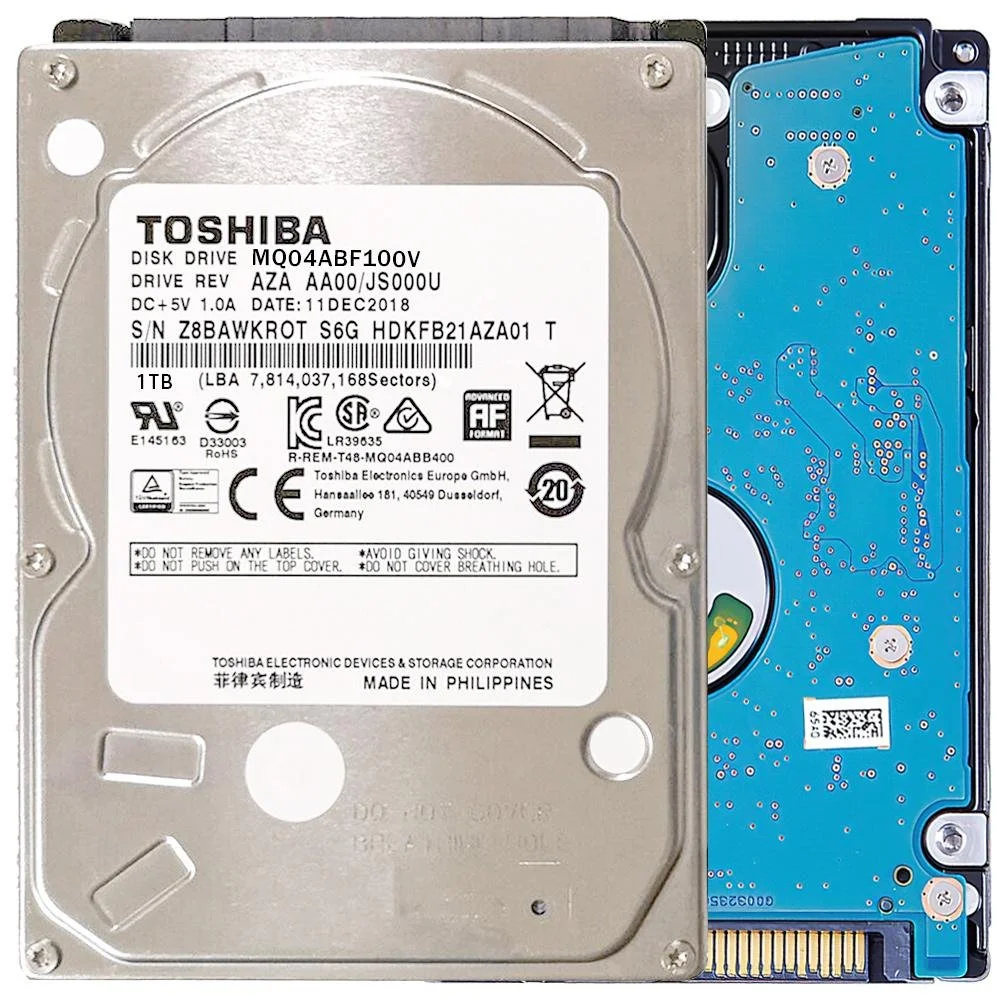 Жесткий диск HDD Toshiba SATA3 1Tb 2.5" (SMR) 5400 128Mb 1 year warranty