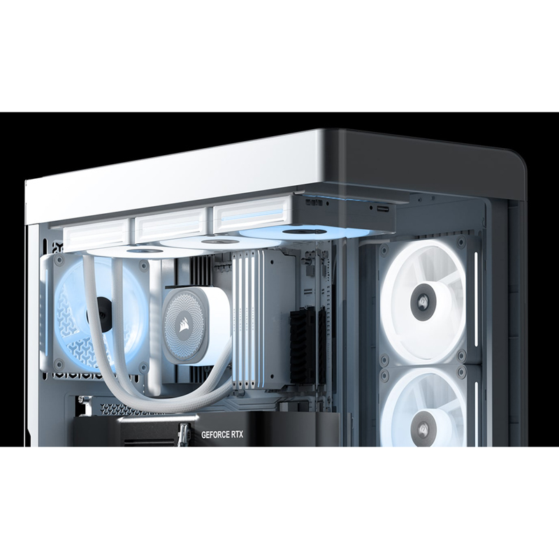 Корпус Corsair Frame 4500X LX-R RGB iCUE LINK, Midi-Tower, TG, 3x120mm ARGB reverse fans, 2xUSB-A 3.
