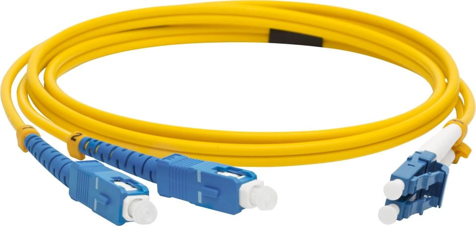 Патч-корд Lanmaster LAN-LC-SC/SU-2.0 1x9/125 OS2 LC-SC 2м LSZH желтый