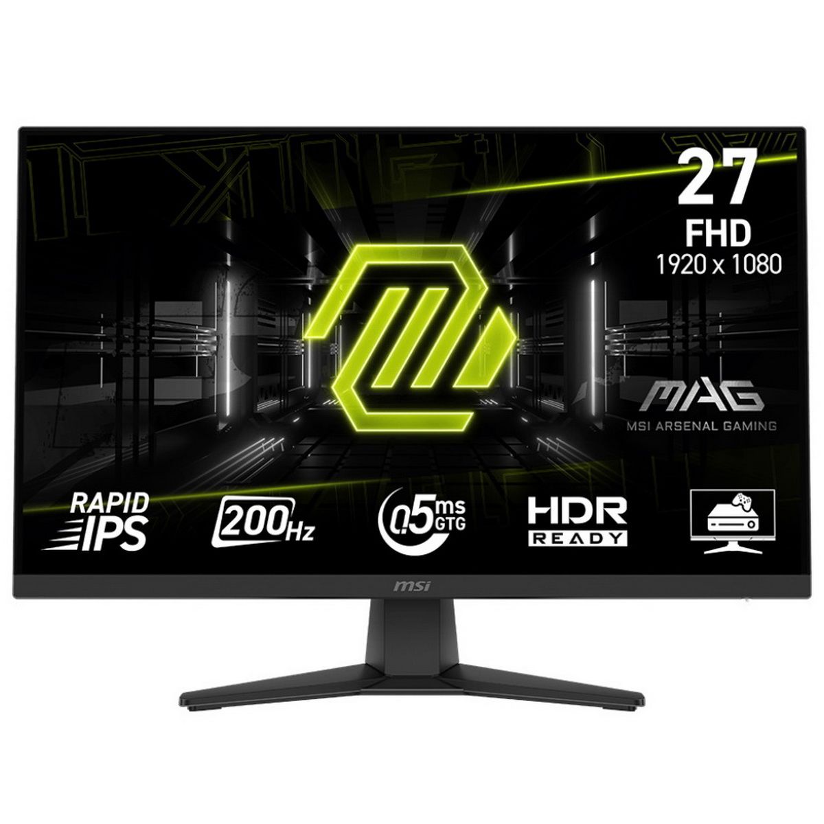 Монитор MSI 27" Mag MAG 272F черный IPS LED 16:9 HDMI матовая 178гр/178гр 1920x1080 200Hz DP FHD 4.2