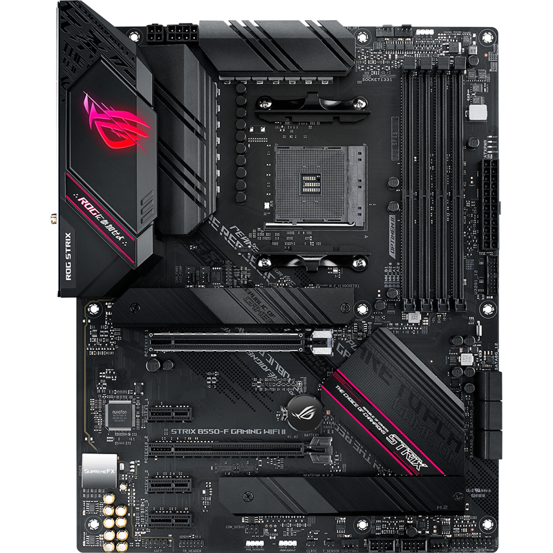 Материнская плата ASUS ROG STRIX B550-F GAMING WIFI II AM4 ATX 4xDDR4 2xPCIEx16 3xPCIEx1 2xM.2 HDMI 