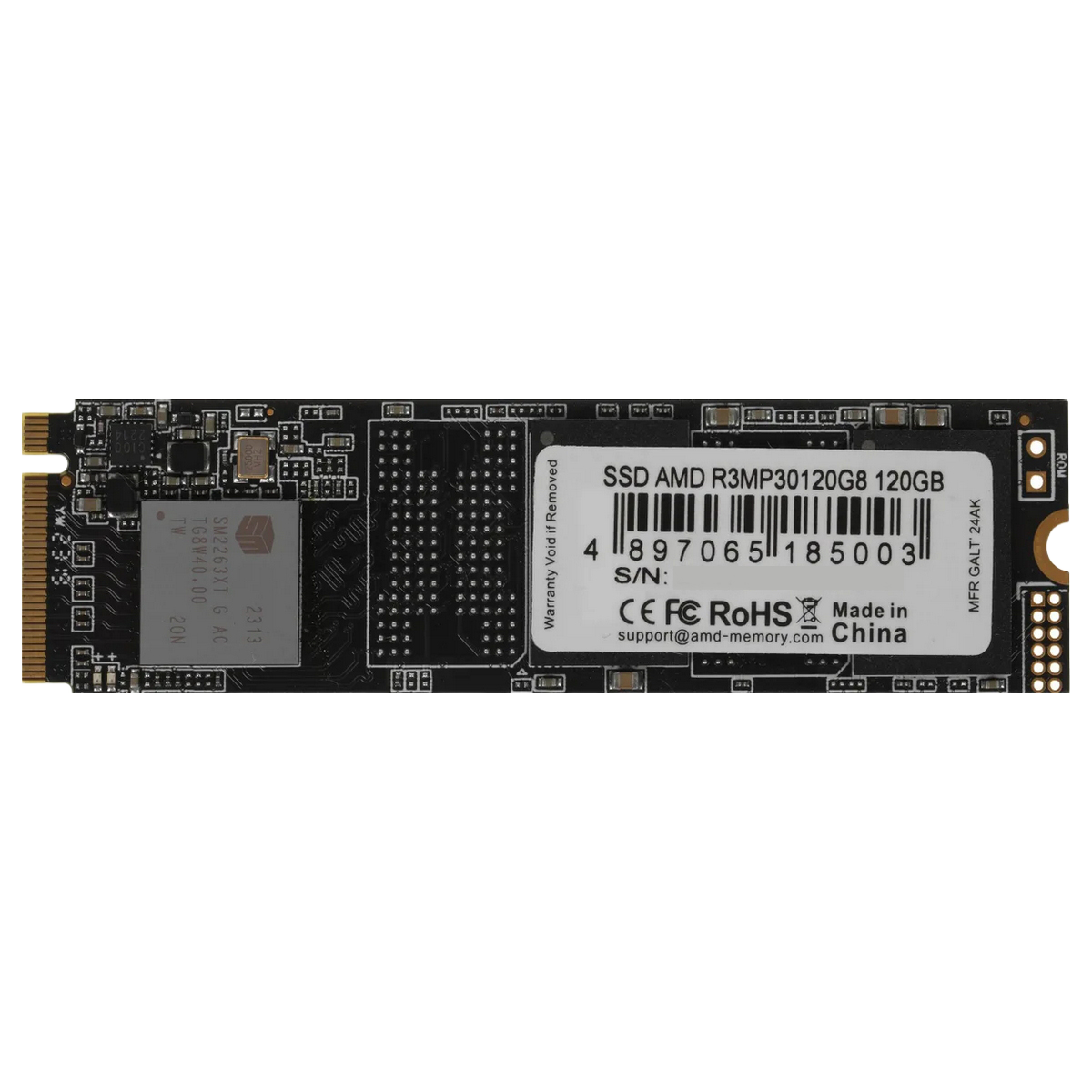 Накопитель SSD AMD PCIe 3.0 x4 120GB R3MP30120G8 Radeon M.2 2280
