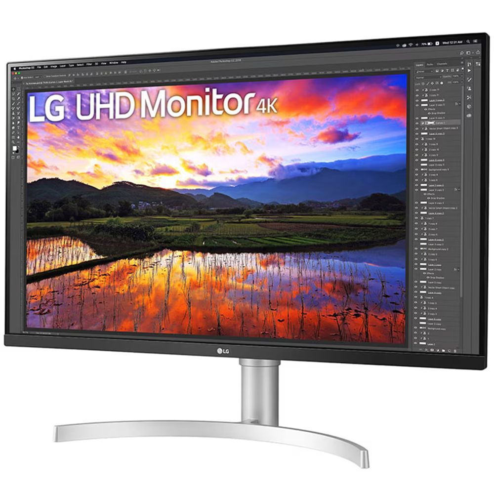 Монитор LG 31.5" 32UN650K-W черный IPS LED 16:9 HDMI M/M матовая HAS 1000:1 350cd 178гр/178гр 3840x2