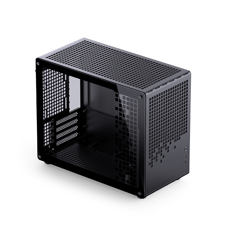 Корпус JONSBO Z20, Mini-Tower, TG, no fan, 1xUSB-A 3.2 + 1xUSB-C 3.2, mATX, mITX Black