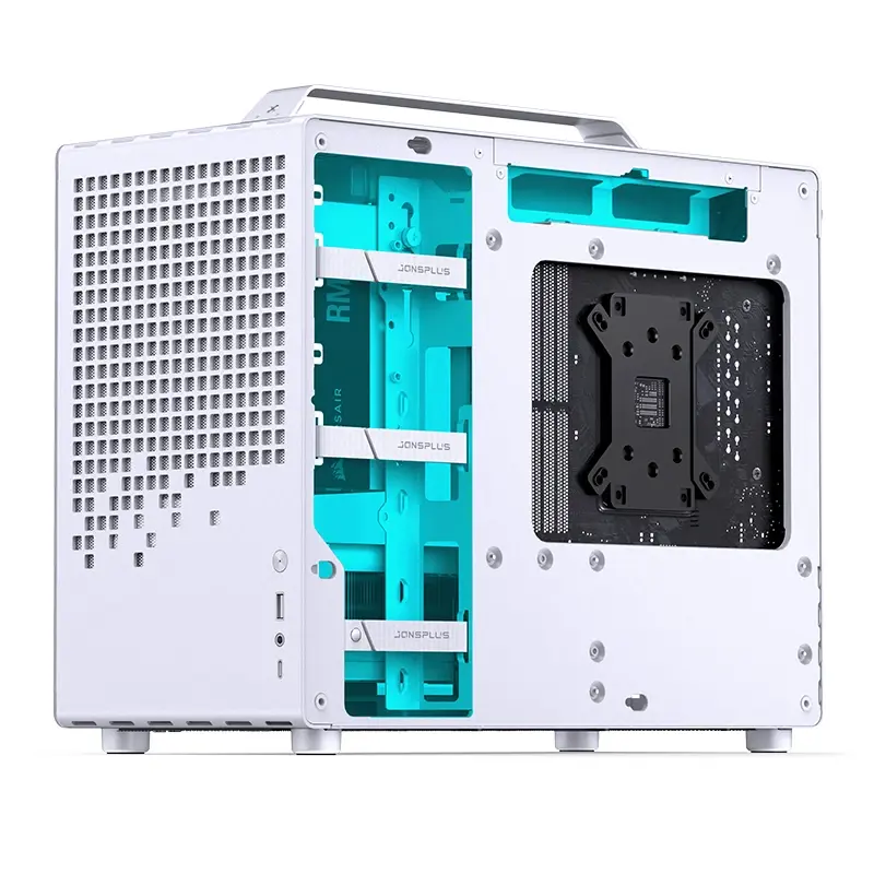 Корпус JONSBO Z20, Mini-Tower, TG, no fan, 1xUSB-A 3.2 + 1xUSB-C 3.2, mATX, mITX White