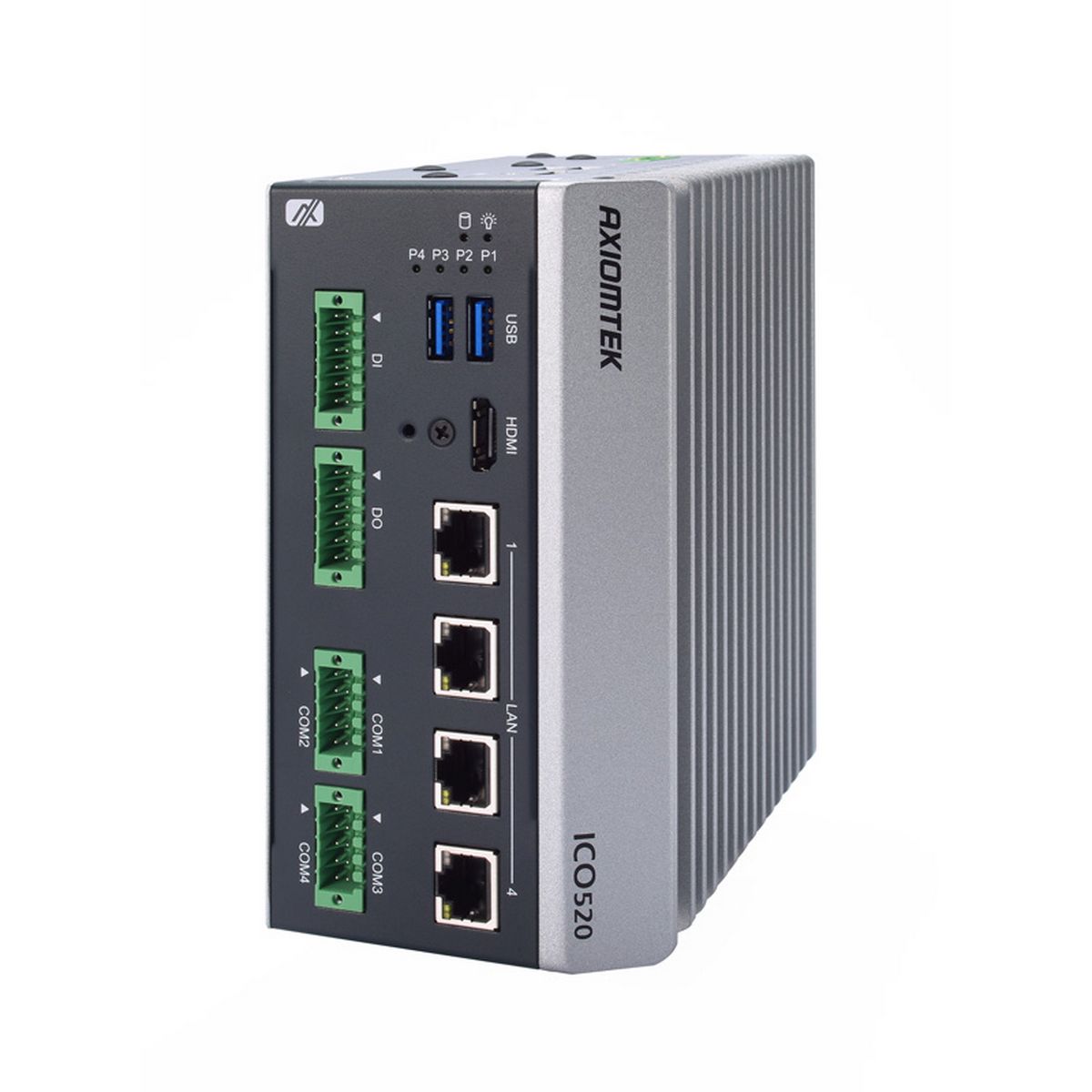 Серверная платформа Axiomtek ICO520-ALD7-A, i7-1265UE/ 16 GbRAM/ M.2 128 Gb SSD, with daughte