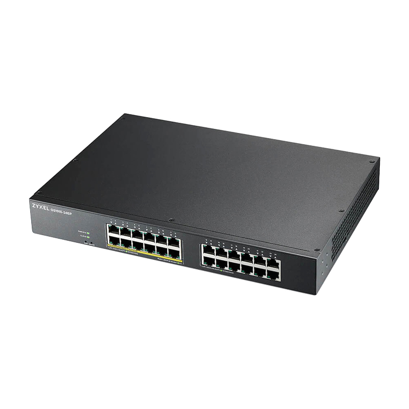 Коммутатор Zyxel GS1915-24EP-EU0101F (L2) 24x1Гбит/с 12PoE+ 130W управляемый