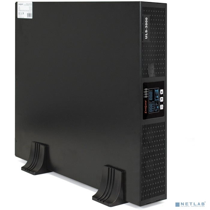 Exegate EP285648RUS ИБП On-line ExeGate PowerExpert ULS-3000.LCD.AVR.C13.USB.RS232.SNMP.2U <3000VA/3