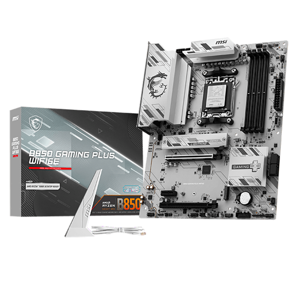 Материнская плата MSI B850 GAMING PLUS WIFI6E Socket AM5 AMD B850 4xDDR5 ATX AC`97 8ch(7.1) 2.5Gg RA