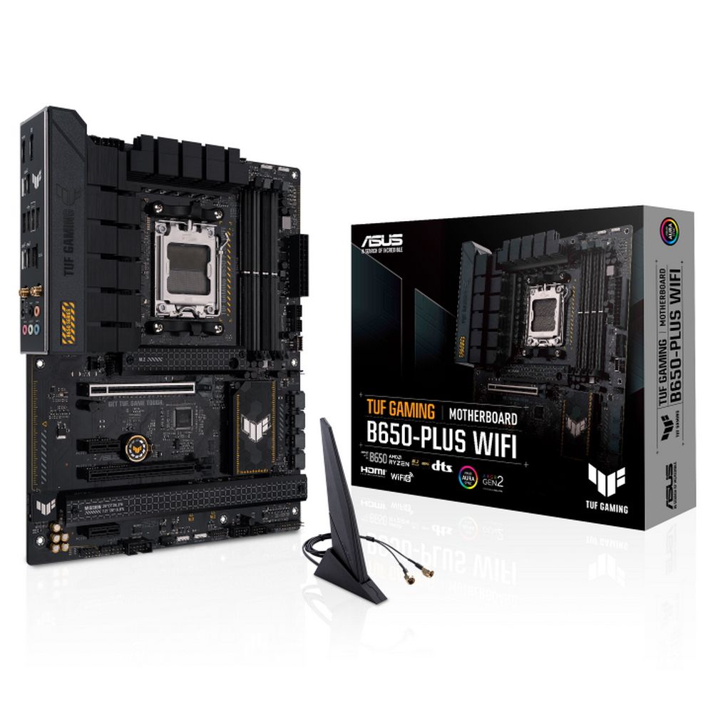 Материнская плата Asus TUF GAMING B650-PLUS WIFI Socket AM5 AMD B650 4xDDR5 ATX AC`97 8ch(7.1) 2.5Gg