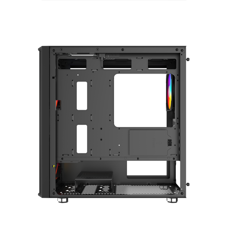 Корпус SAMA S30 Black, Midi-Tower, TG, 2x140mm + 1x120mm ARGB, 1xUSB 3.0 + 1xUSB 3.1 Type-C, mATX, m