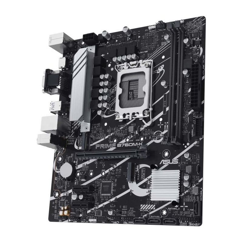 Материнская плата Asus PRIME B760M-K Soc-1700 Intel B760 2xDDR5 mATX AC`97 8ch(7.1) GbLAN RAID+VGA+H