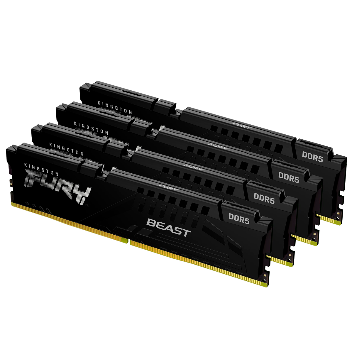 Память DDR5 4x32GB 5200MHz Kingston KF552C40BBK4-128 4x32GB FURY Beast Black XMP CL40 DIMM