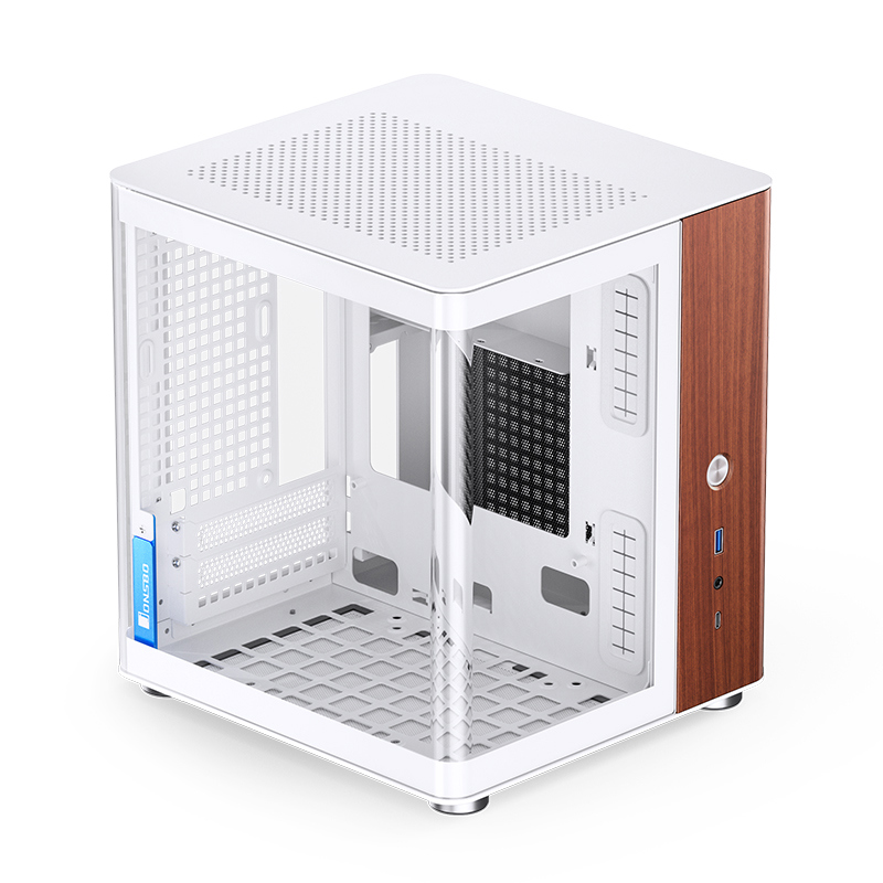 Корпус JONSBO TK-0 White, Desktop SFF, TG, no fan, 1xUSB-A 3.2 + 1xUSB-C 3.2, SFX PSU Support, mITX 