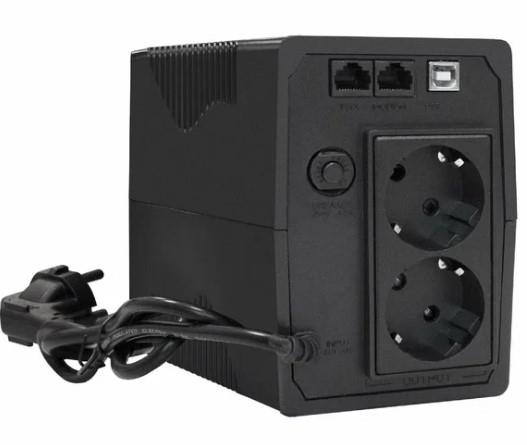 Exegate EP285474RUS ИБП ExeGate Power Back BNB-850.LED.AVR.EURO.RJ.USB <850VA/480W, LED, AVR,2 еврор