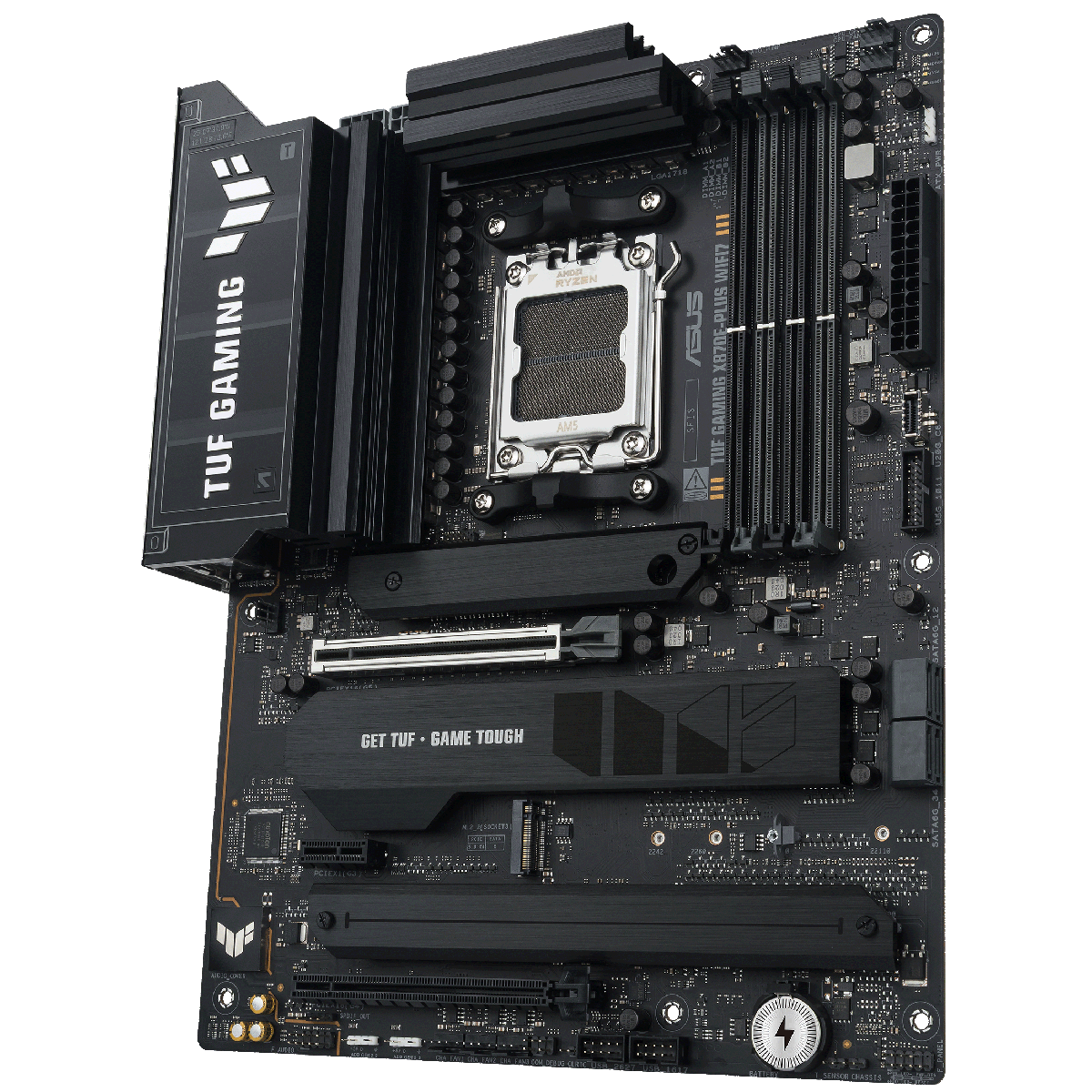 Материнская плата Asus TUF GAMING X870E-PLUS WIFI7 Socket AM5 AMD X870E 4xDDR5 ATX AC`97 8ch(7.1) 2.