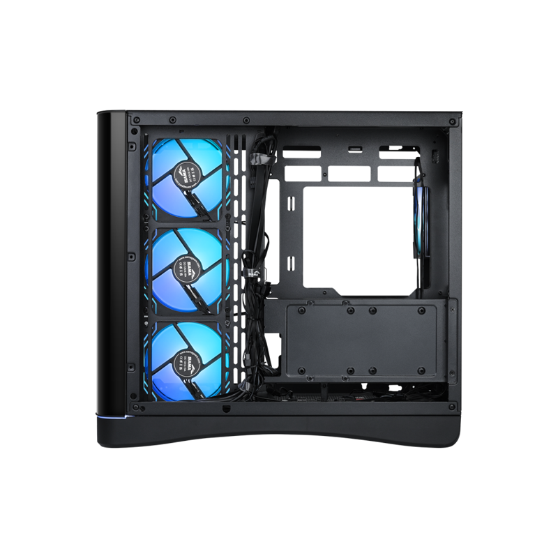 Корпус SAMA V62S Black, Midi-Tower, TG, 4x120mm ARGB, 2xUSB 3.0 + 1xUSB 3.2 Type-C, ATX, mATX, mITX 