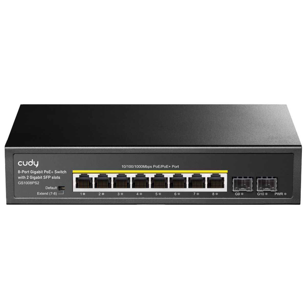 Коммутатор Cudy GS1008PS2 (L2) 8x1Гбит/с 2SFP 8PoE+ 120W неуправляемый