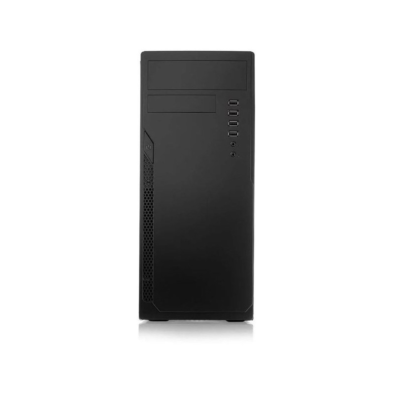 Корпус без блока питания Foxline FL-301, ATX, 4xUSB2.0, HDA, w/o FAN, w/o PSU, no PowerCord , w/DVD-