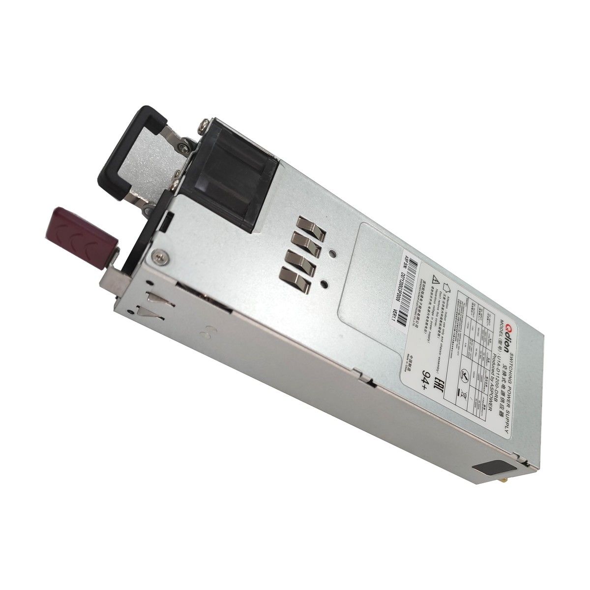 Блок питания Qdion U1A-D11200-DRB CRPS 1200W (ШВГ=73.5*39*185mm), 80+ Platinum, Oper.temp 0C/50C, AC