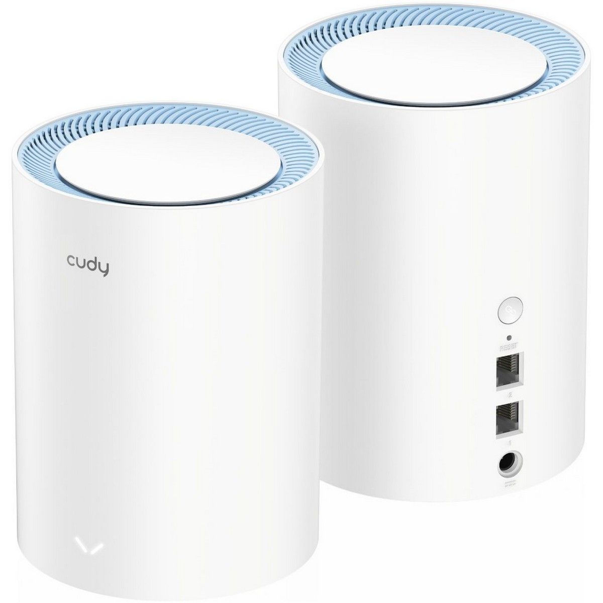 Бесшовный Mesh роутер Cudy M1200 (M1200(2-PACK)) AC1200 10/100BASE-TX белый (упак.:2шт)