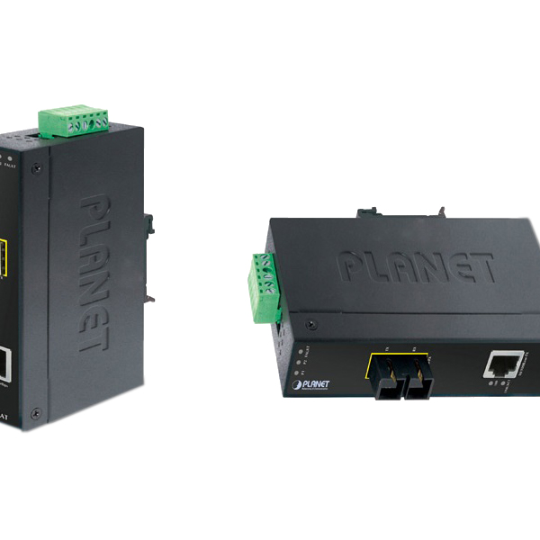 Индустриальный медиа конвертер IP30 Slim type Industrial Fast Ethernet Media Converter SC SM-15KM (-