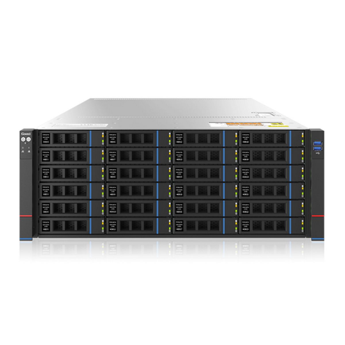 Серверная платформа Gooxi SR401-D24RE-G2 AMD Genoa 4U Expander Backplane 24_2.5/3.5 SAS/SATA 