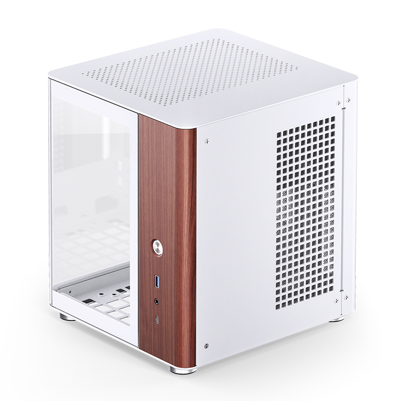Корпус JONSBO TK-0 White, Desktop SFF, TG, no fan, 1xUSB-A 3.2 + 1xUSB-C 3.2, SFX PSU Support, mITX 