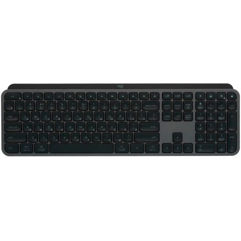 Клавиатура Logitech MX Keys S графитовый/черный USB беспроводная BT LED (920-011600)