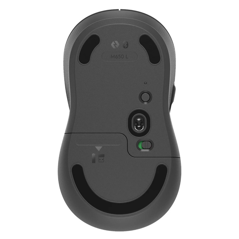 Мышь Logitech M650 графитовый оптическая 4000dpi беспров. BT/Radio USB 4but (910-006253)