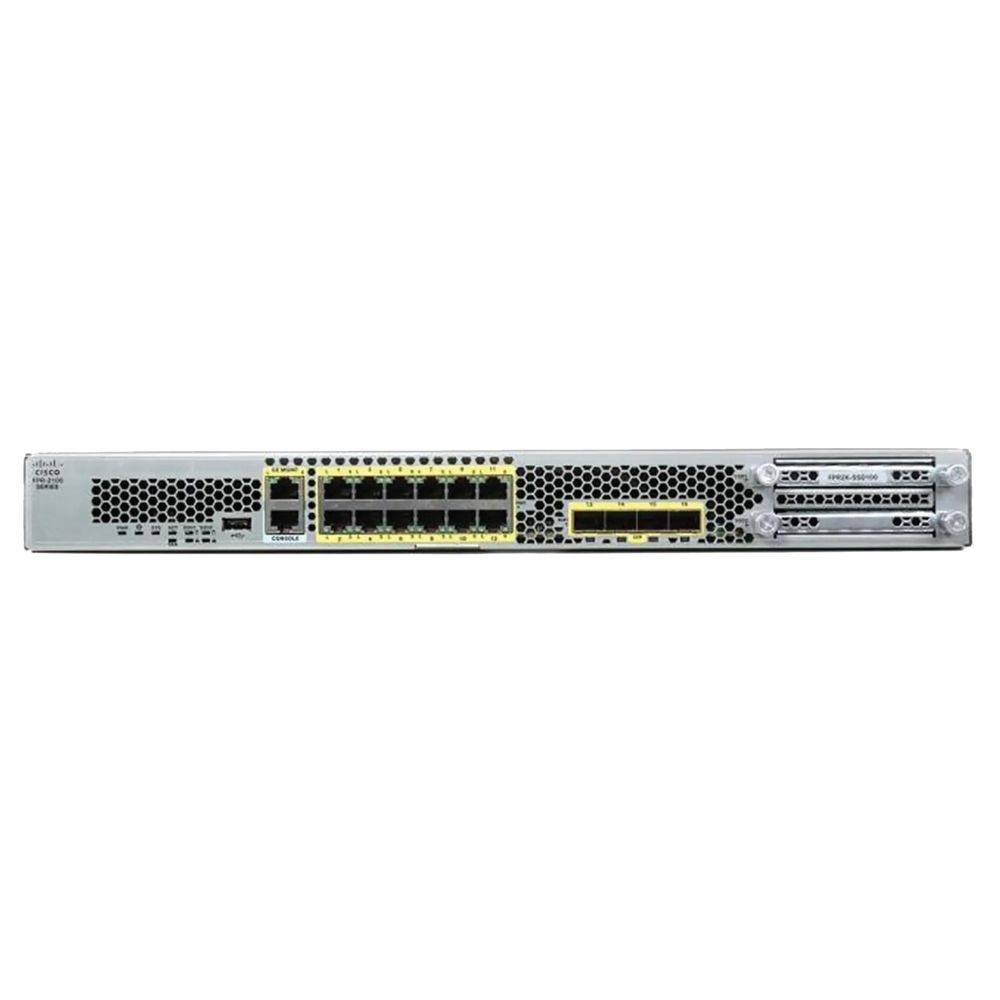 Межсетевой экран CISCO Firepower 2110 NGFW Appliance Firewall 6G, NGFW 3.4G, IPS Thr 3.5G, 12x 1GbE 