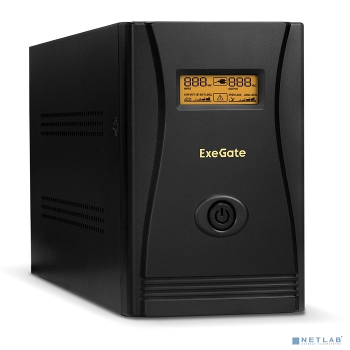Exegate EP285495RUS ИБП ExeGate SpecialPro Smart LLB-1200.LCD.AVR.EURO.RJ <1200VA/750W, LCD, AVR, 4 